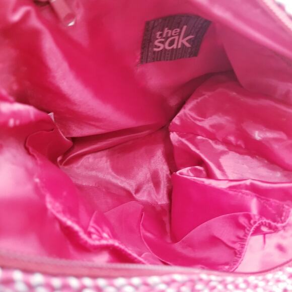 THE SAK Sequoia Stripe Crochet Crossbody Boho Handbag - Picture 8 of 11